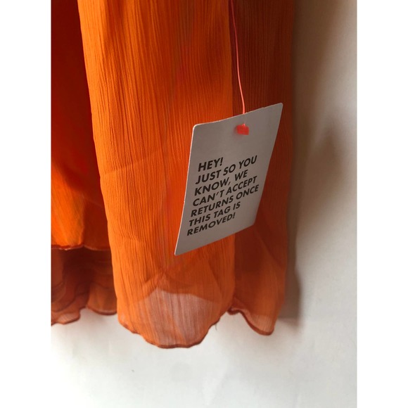 NWT ASOS Wrap Waist Maxi Dress With Double Layer Skirt And Long Sleeve, 8 - Picture 4 of 9